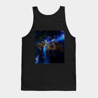 Time Lord Writing (blue) Tank Top